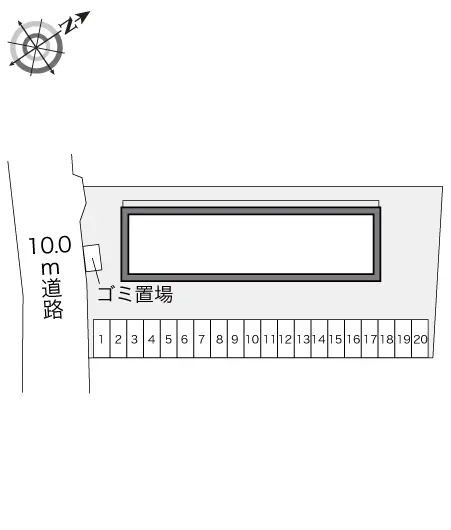 ★手数料０円★上越市西城町３丁目　月極駐車場（LP）